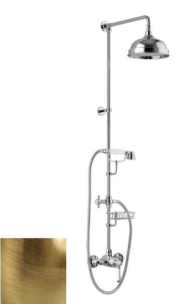 VIENNA sprchový sloup s pákovou baterií, mýdlenka, 1291mm, bronz VO138BR