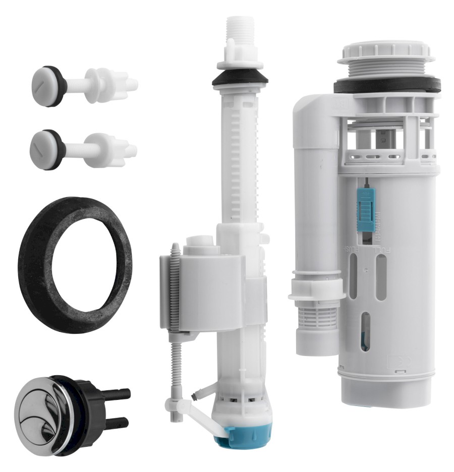 Splachovací souprava s DUAL tlačítkem, spodní napouštění 1/2