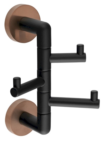 LARISSA trojháček otočný, černá/měď mat WS063BC