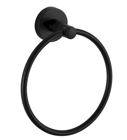 SAMBA držák ručníků kruh, černá SB206