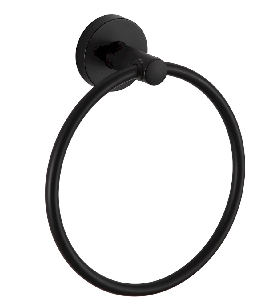SAMBA držák ručníků kruh, černá SB206
