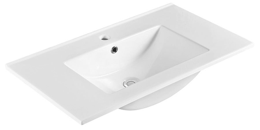 1601-80 (53488) SLIM keramické umyvadlo, nábytkové, 80x46,5cm, bílá 1601-80