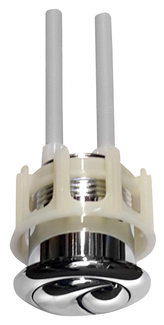 Tlačítko DUAL 49mm, chrom NDPC104-6