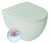 INFINITY závěsná WC mísa, Rimless, 36,5x53cm, zelená mint 10NF02004-2T