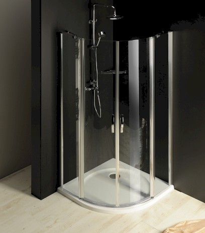 ONE čtvrtkruhová sprchová zástěna 800x800 mm, čiré sklo GO5880