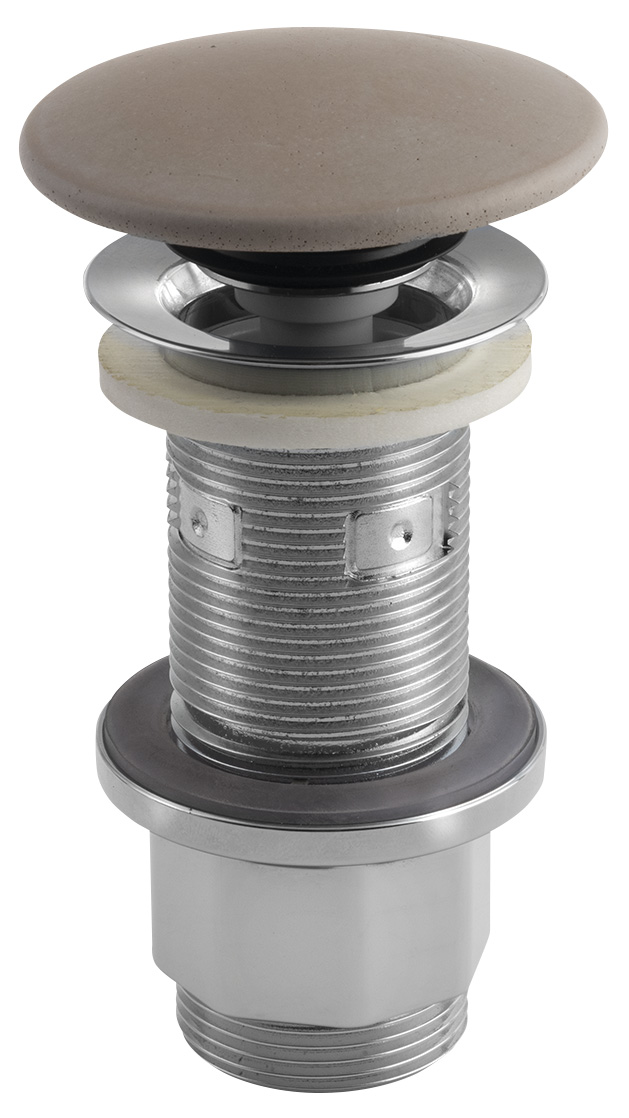 FG914 (55164) Umyvadlová výpust 5/4“, click-clack, betonová zátka, 10-80mm, písková mat FG914
