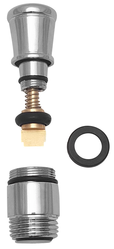 Přepínač s ovladačem pro vanovou baterii, chrom 424.010.2