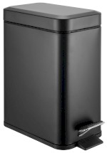 SIMPLE LINE odpadkový koš obdélníkový 5l, černá mat GAQ005B