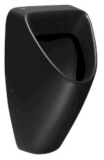 SCHWARN BLACK keramický urinál, zadní přívod, zadní odpad, černá mat 201.701.6