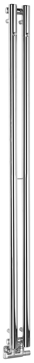 IZ123T (55907) PILON otopné těleso 122x1800mm, se dvěma háčky pro ručník, chrom IZ123T