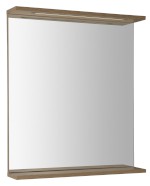 KO990S (56228) KORIN STRIP zrcadlo s LED osvětlením 60x70x12cm, dub platin KO990S