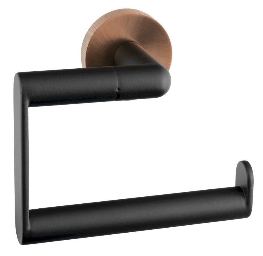 WS017BC (59061) LARISSA držák toaletního papíru, černá/měď mat WS017BC