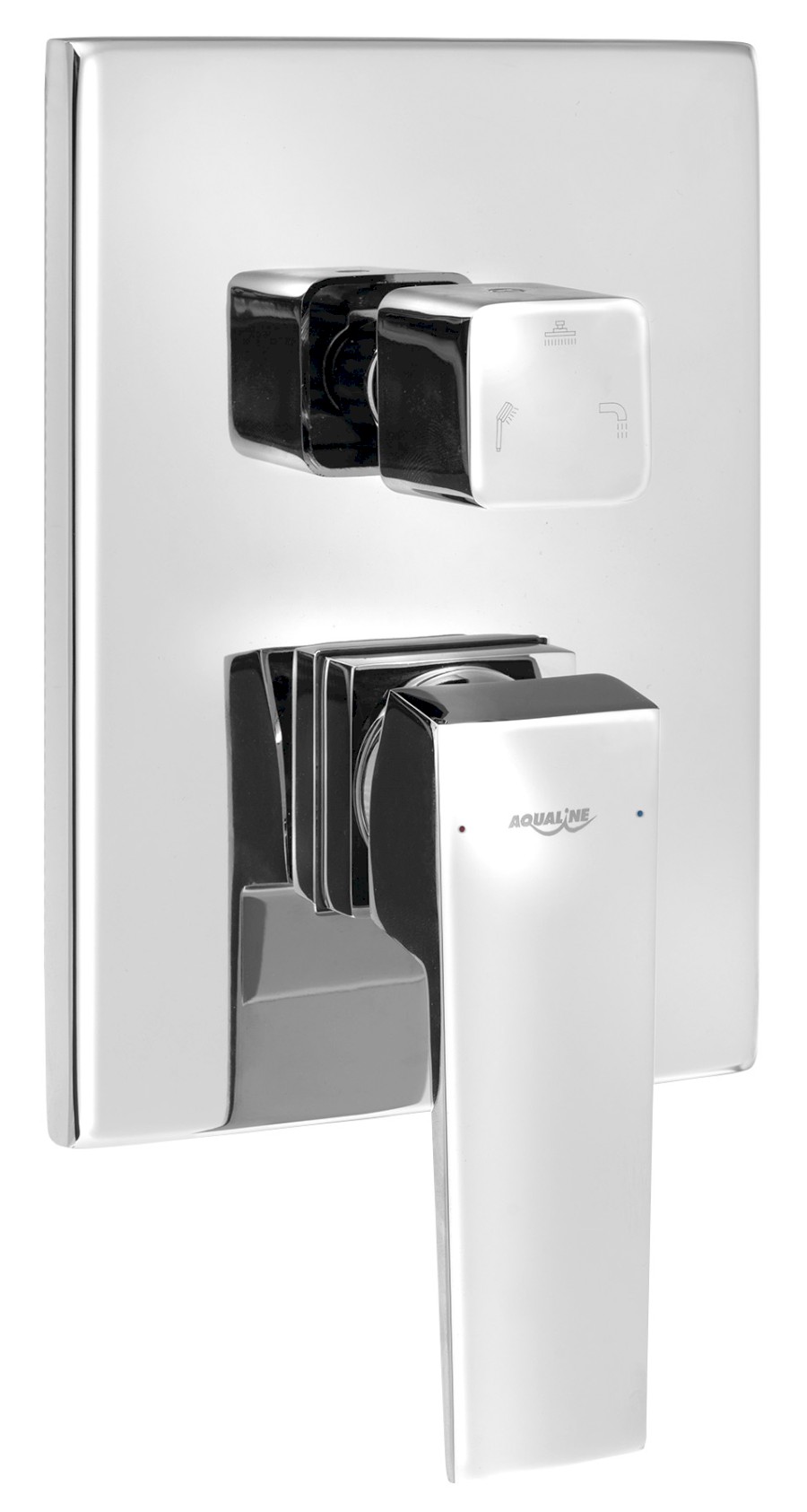 RT043 (56412) RITMO podomítková sprchová baterie, box, 3 výstupy, chrom RT043