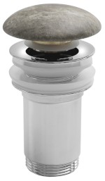 AR900BM (58596) Umyvadlová výpust 5/4“, click-clack, keramická zátka, 10-50mm, breccia mramor AR900BM