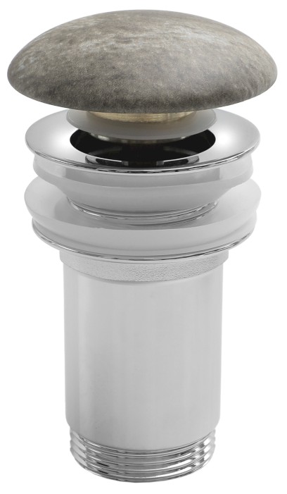 Umyvadlová výpust 5/4“, click-clack, keramická zátka, 10-50mm, breccia mramor AR900BM