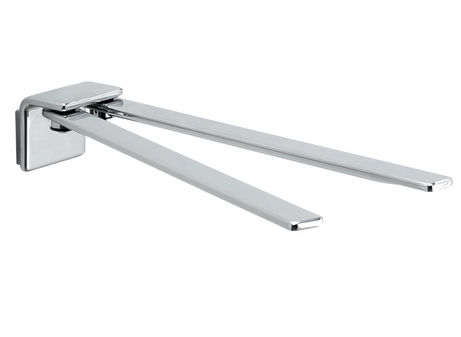 IL GIGLIO dvojitý držák ručníků otočný 350mm, chrom A92313