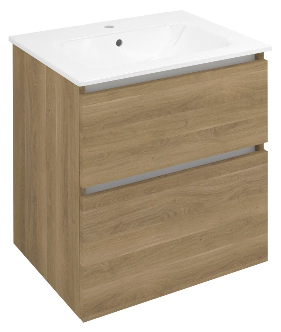 EZ601-2525 (60278) EZARA umyvadlová skříňka 59,2x64x46cm, dub cuneo EZ601-2525