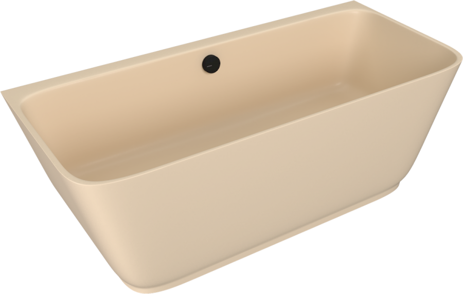 72430.81 (57542) SKYLLA nástěnná stojící vana litý mramor 170x75x60cm, béžová mat 72430.81