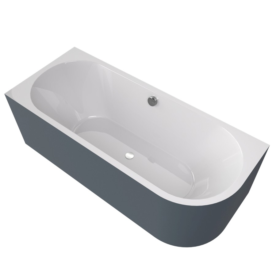 72099M.42 (60347) VIVA L MONOLITH asymetrická vana 180x75x60cm, bílá/siena 72099M.42