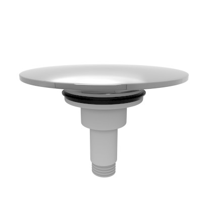 Zátka výpusti vanové soupravy, click-clack, chrom 72041