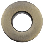 Kovová krytka přepadu umyvadla, 30mm, bronz AR913