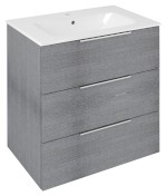 CR731-1111 (57636) CIRASA umyvadlová skříňka 69,8x75x46cm, 3x zásuvka, dub stříbrný CR731-1111