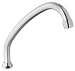 Universální výtokové ramínko k baterii, 195mm, typ-J, chrom 15J150