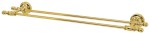 PERLA dvojitý držák ručníků 645mm, zlato PE0125