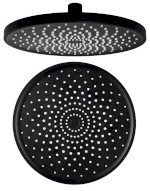 SK852B (53342) Hlavová sprcha, průměr 220mm, silikon trysky, ABS/černá mat SK852B