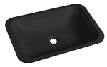 50135B (60566) JAPURA umyvadlo zápustné, litý mramor, 55x36cm, černá mat 50135B