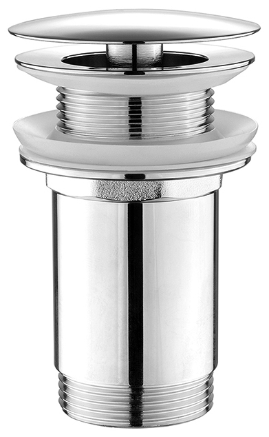 Umyvadlová výpust 5/4“, neuzavíratelná, velká zátka, 10-50mm, chrom TF6001